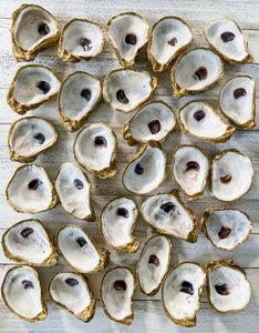 Gilded Oyster Shell Ring Dish image 1