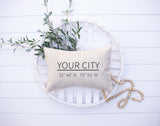 Custom GPS Coordinates Pillow Cover image 0
