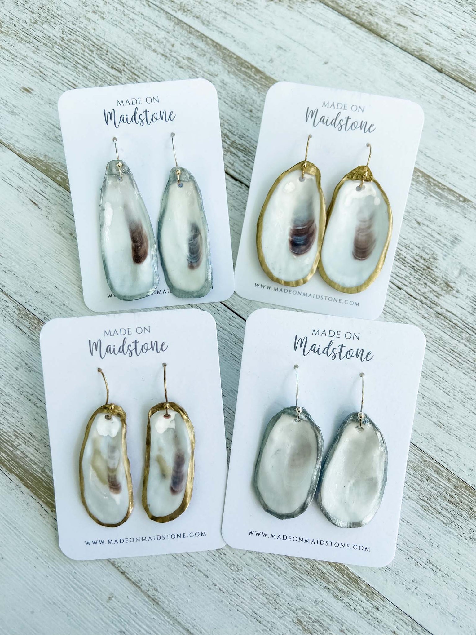 Oyster Shell Earrings image 2