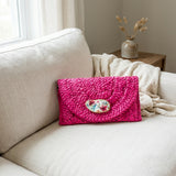 Wildflower Oyster Shell Clutch
