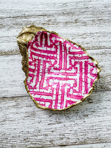 Fretwork Oyster Shell Ring Dish