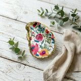 Wildflower Oyster Shell Jewelry Dish