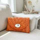 Orange Oyster Shell Clutch