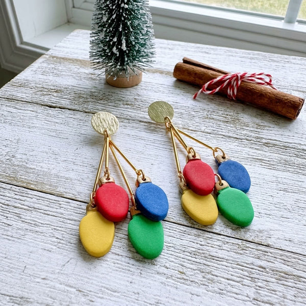Christmas Light Earrings