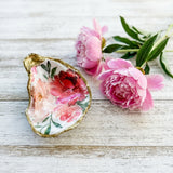 Peony Oyster Shell Jewelry Dish