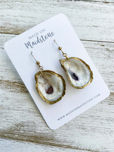 Cupped Oyster Shell Earrings image 5