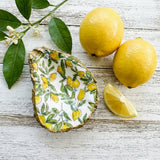 Lemon Oyster Shell Jewelry Dish