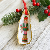 Nutcracker Oyster Shell Ornament