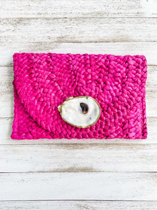 Multi-Colored Oyster Shell Clutch image 9