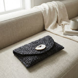 Black Oyster Shell Clutch