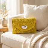 Yellow Oyster Shell Clutch