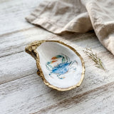 Blue Crab Oyster Shell Jewelry Dish