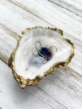Monogrammed Oyster Shell Ring Dish image 3