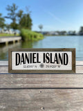 Daniel Island GPS Coordinates Sign image 0