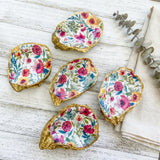 Wildflower Oyster Shell Jewelry Dish