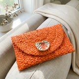 Tiger Oyster Shell Clutch
