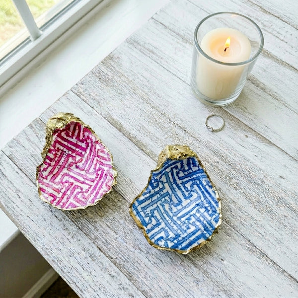 Fretwork Oyster Shell Jewelry Dish