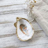 Tiger Oyster Shell Jewelry Dish