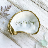 Seas the Day Oyster Shell Jewelry Dish