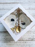 Gilded Oyster Shell Salt and Pepper Vessels image 1