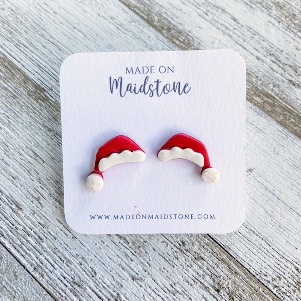 Santa Hat Studs image 0