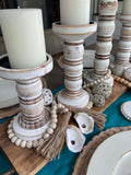 Oyster Shell Wooden Bead Garland with Tassels image 5