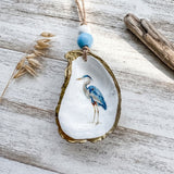 Blue Heron Oyster Ornament