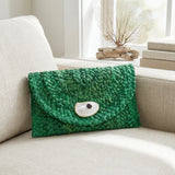 Green Oyster Shell Clutch