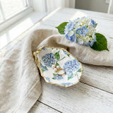 Hydrangea Oyster Shell Ring Dish