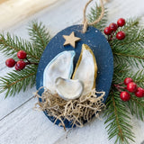 Oyster Shell Nativity Ornament