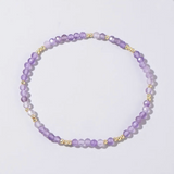Faceted Semi Precious Stone Beaded Bracelet