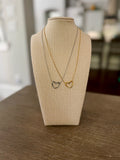 Hollow Heart Pendant Necklace