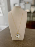 Oyster Shell Pendant Necklace - Gold Filled