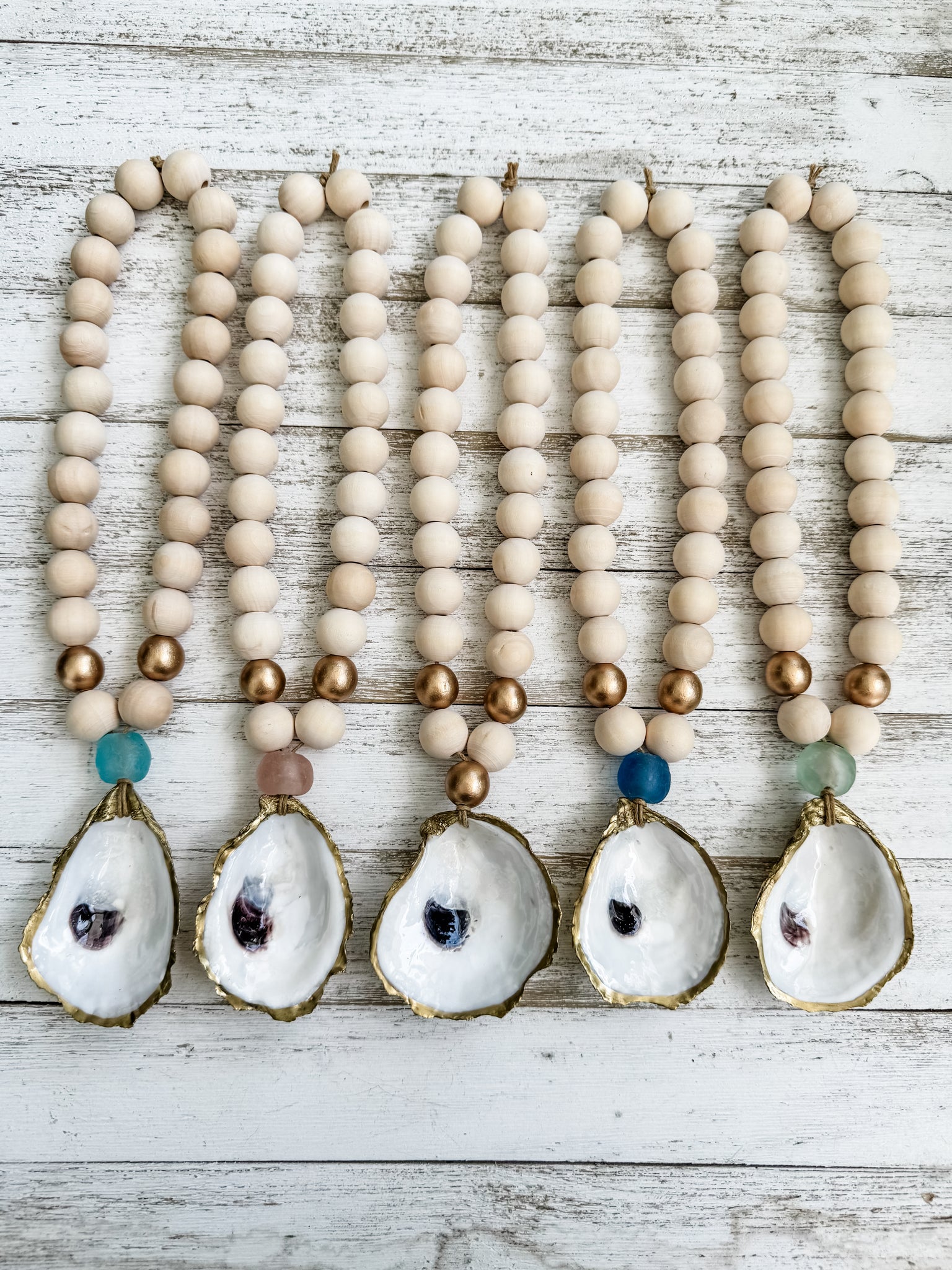 Oyster Shell Blessing Beads