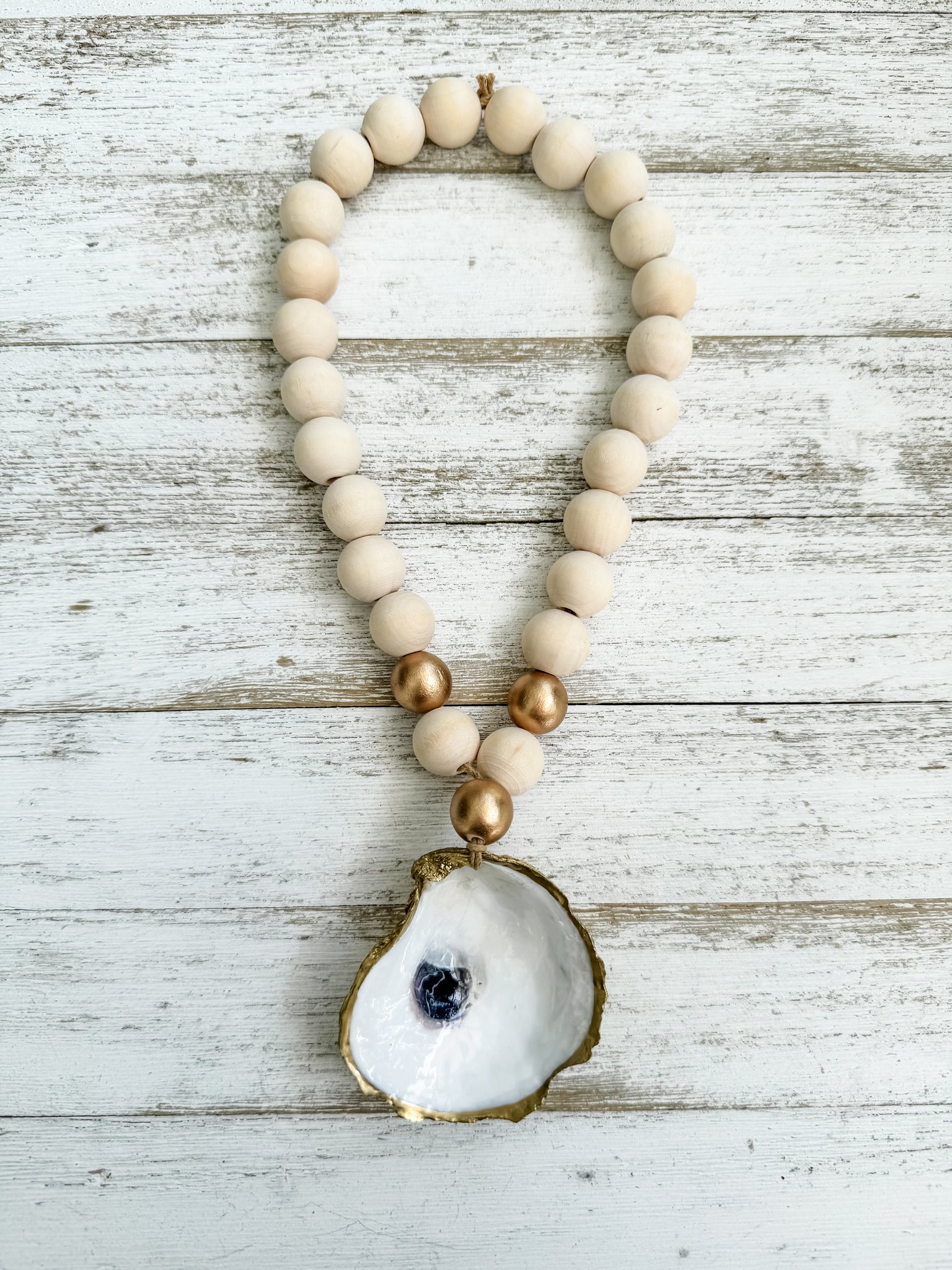 Oyster Shell Blessing Beads
