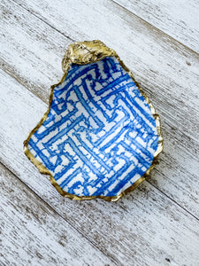 Fretwork Oyster Shell Ring Dish