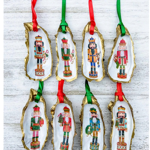 Nutcracker Oyster Shell Ornament