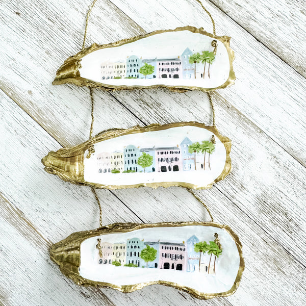 Rainbow Row Ornament