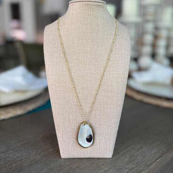 Oyster Shell Pendant Necklace