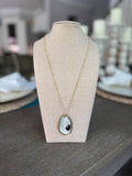 Oyster Shell Pendant Necklace - Gold Plated