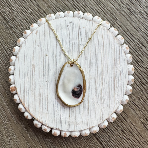 Oyster Shell Pendant Necklace