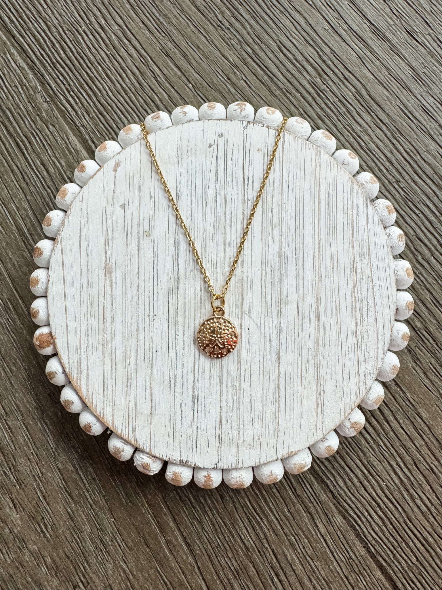 Sand Dollar Pendant Necklace