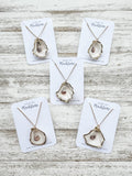 Oyster Shell Pendant Necklace - Gold Filled