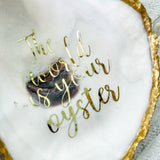 The World is Your Oyster Ring Dish