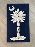 Palmetto Tree & Crescent Moon Sign