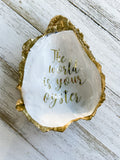 The World is Your Oyster Ring Dish