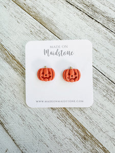 Jack-O-Lantern Studs