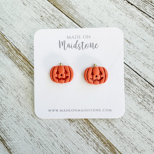 Jack-O-Lantern Studs