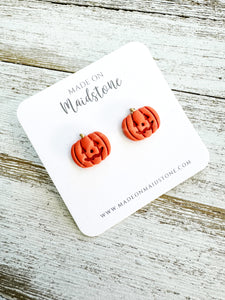 Jack-O-Lantern Studs