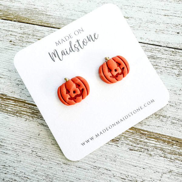 Jack-O-Lantern Studs
